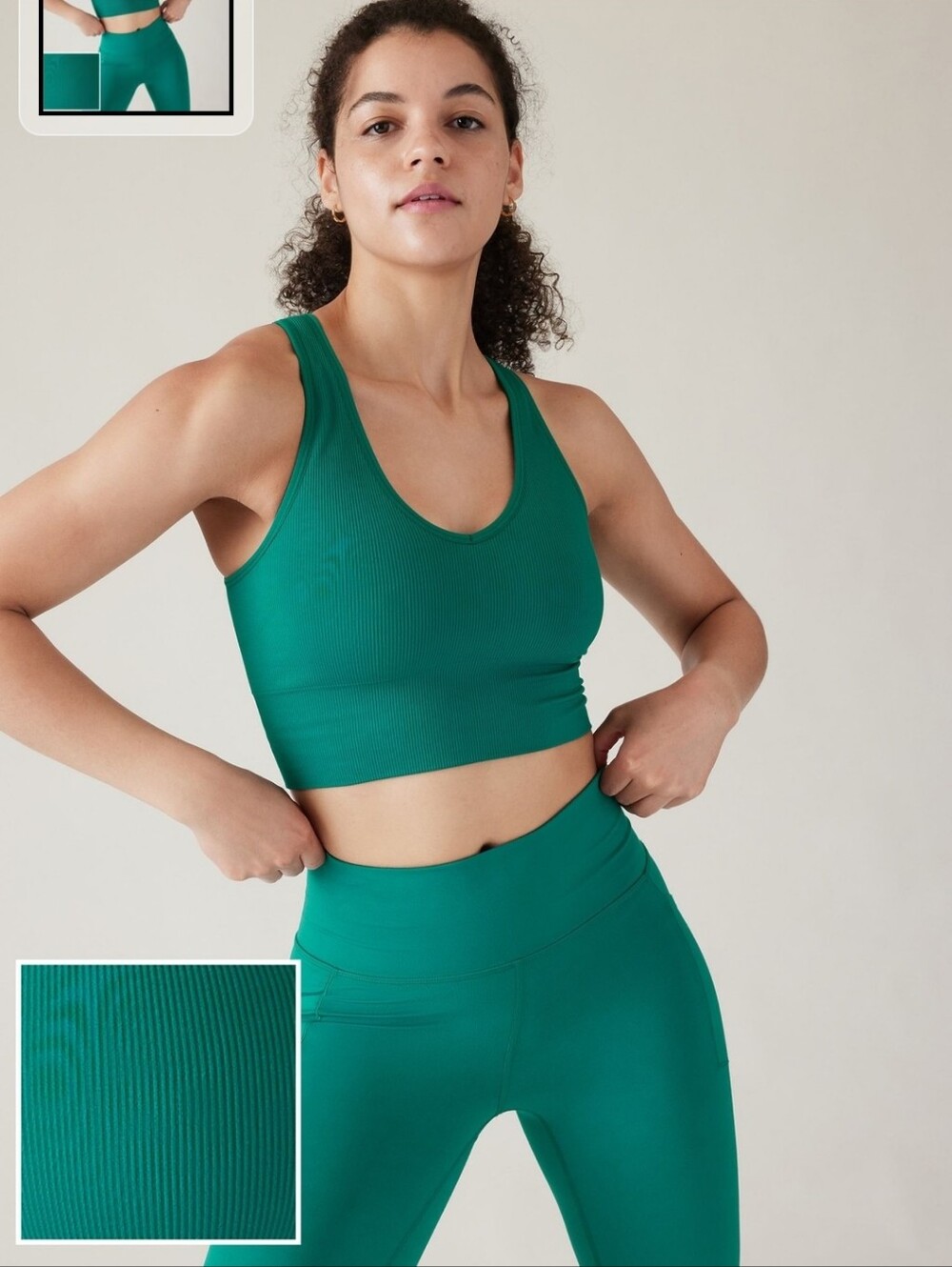Athleta Aurora Seamless Crop Rib Tank